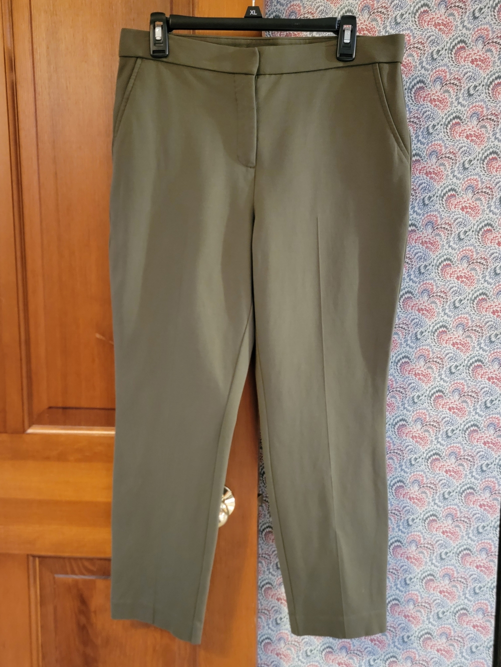 Banana Republic Olive Green Stretch Ankle Pants Trousers Size 10